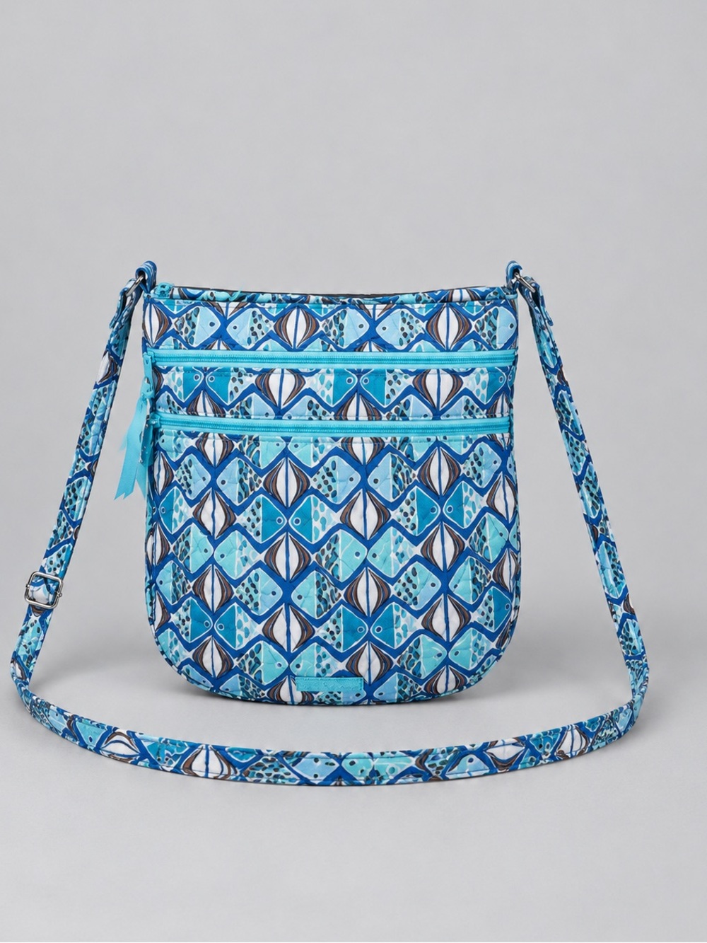 Vera Bradley Blue Go Fish Crossbody Bag Hipster Bohemian